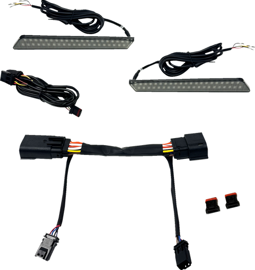 CUSTOM DYNAMICS CD-LATCH-23-S LED Latch Lights - Saddlebag - Smoke Lens - Saddlebag Smoke Lens