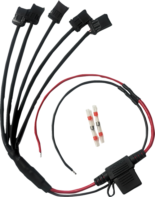 CUSTOM DYNAMICS SD-OR-FOG-HARN Shark Demon® Fog Light Wire Harness - Multi-Light 5-to-1