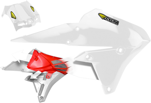 CYCRA 1CYC-1782-42 Powerflow Shrouds - White - Yamaha - YZ/WR '14-'19 - White Yamaha YZ/WR '14-'19