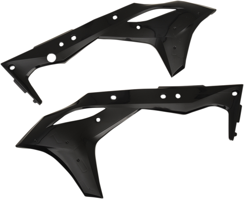 CYCRA 1CYC-1868-12 PowerFlow Shrouds - Black - Kawasaki - KX '17-'20 - Black Kawasaki KX '17-'20
