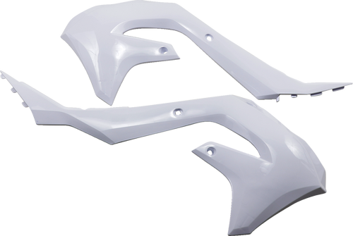 CYCRA 1CYC-1871-42 Powerflow Shrouds - White - Kawasaki - KX '19-'23 - White Kawasaki KX '19-'23