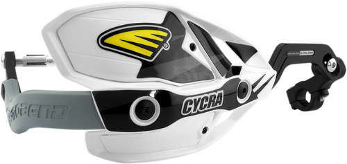 CYCRA 1CYC-7408-42X Ultra Probend CRM Wrap Around Handguards for 1-1/8" Handlebars - White/White