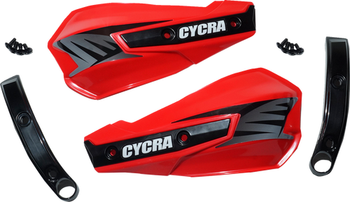 CYCRA 1CYC-1029-32 Replacement Vortex Handshields w/ Abrasion Guards - Red
