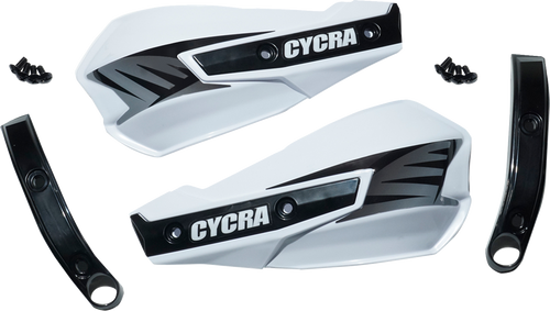 CYCRA 1CYC-1029-42 Replacement Vortex Handshields w/ Abrasion Guards - White