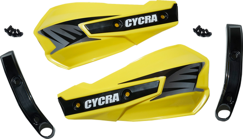 CYCRA 1CYC-1029-55 Replacement Vortex Handshields w/ Abrasion Guards - Yellow