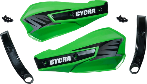 CYCRA 1CYC-1029-72 Replacement Vortex Handshields w/ Abrasion Guards - Green