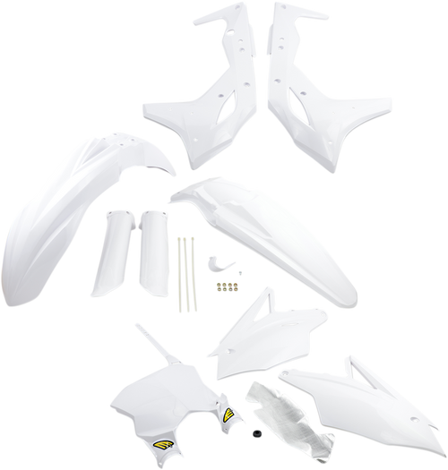 CYCRA 1CYC-9319-42 Body Kit - Powerflow - White - Kawasaki - KX - Powerflow White Kawasaki KX
