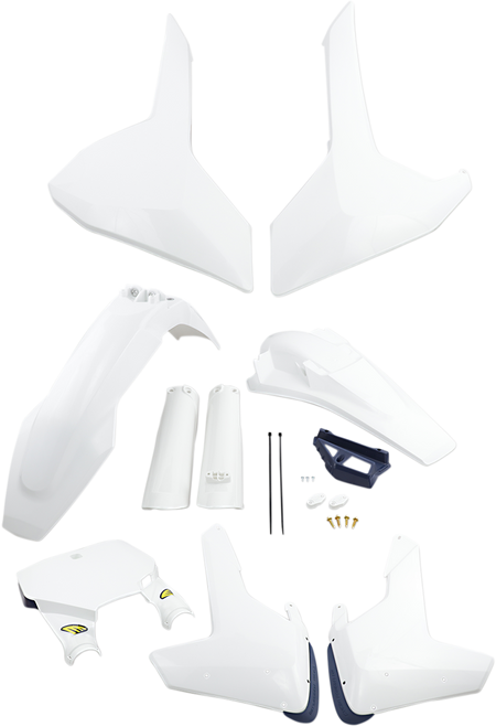 CYCRA 1CYC-9321-42 Body Kit - Powerflow - White - Husqvarna - FC/FX/TC/TX - Powerflow White Husqvarna FC/FX/TC/TX