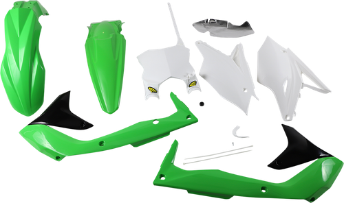 CYCRA 9418-00 5 Piece Replica Body Kit - OE Green/White/Black - KX 450F - OE Green/White/Black KX 450F