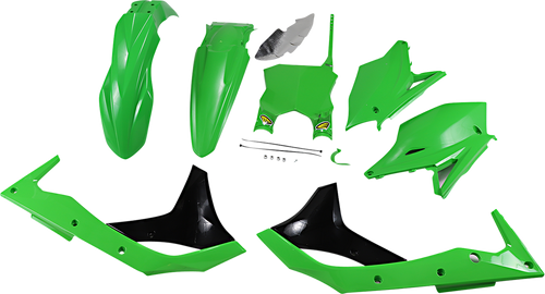 CYCRA 1CYC-9419-00 5 Piece Replica Body Kit - '20 OEM Green/Black - KX 250F - '20 OEM Green/Black KX 250F