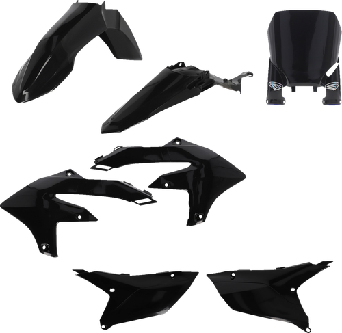 CYCRA 1CYC-9435-12 5 Piece Replica Body Kit - Black - YZ 250/450 F/FX - Black YZ 250/450 F/FX