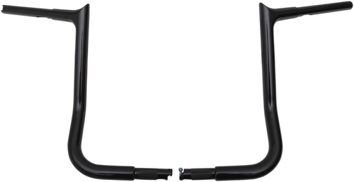 FAT BAGGERS INC. 905014-B 1-1/4" EZ Install Pointed Top Handlebar - 14" - Black - 14" Black
