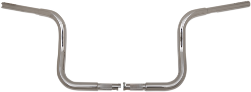 FAT BAGGERS INC. 903010 1-1/4" EZ Install Round Top Handlebar - 10" - Chrome - 10" Chrome