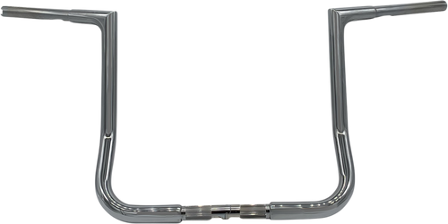 FAT BAGGERS INC. 705014 1-1/4" EZ Install Flat Top Handlebar - 14" - Chrome - 14" Chrome