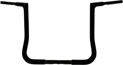 FAT BAGGERS INC. 705014-B 1-1/4" EZ Install Flat Top Handlebar - 14" - Black - 14" Black