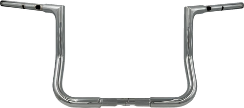 FAT BAGGERS INC. 745012 1-1/4" EZ Install Flat Top Handlebar - 12" - Chrome - 12" Chrome