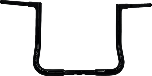 FAT BAGGERS INC. 745014-B 1-1/4" EZ Install Flat Top Handlebar - 14" - Black - 14" Black