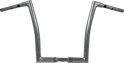 FAT BAGGERS INC. 748014 1-1/4" EZ Install Flat Top Handlebar - 14" - Chrome - 14" Chrome