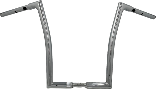 FAT BAGGERS INC. 748016 1-1/4" EZ Install Flat Top Handlebar - 16" - Chrome - 16" Chrome