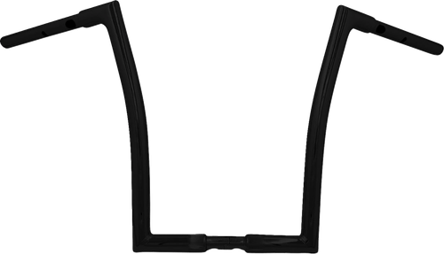 FAT BAGGERS INC. 748016-B 1-1/4" EZ Install Flat Top Handlebar - 16" - Black - 16" Black