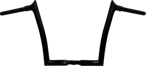 FAT BAGGERS INC. 948012-B 1-1/4" EZ Install Pointed Top Handlebar - 12" - Black - 12" Black