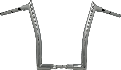FAT BAGGERS INC. 848016 1-1/2" EZ Install Pointed Top Handlebar - 16" - Chrome - 16" Chrome