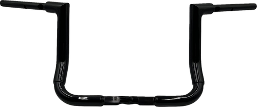 FAT BAGGERS INC. 645012-B 1-1/2" EZ Install Flat Top Handlebar - 12" - Black - 12" Black