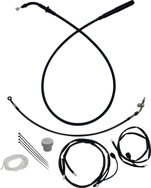 FAT BAGGERS INC. 149918-B EZ Install Kit - +8" - FLTR/SE - Black - +8" FLTR/SE Black