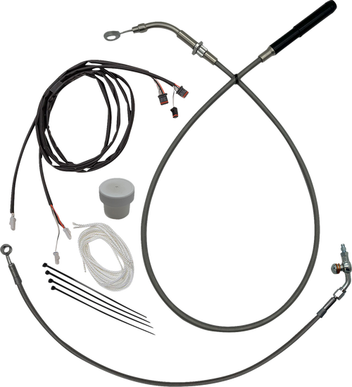 FAT BAGGERS INC. 119916 EZ Install Kit - +6" - '21-'25 FLTR - Braided - +6" '21-'25 FLTR Braided