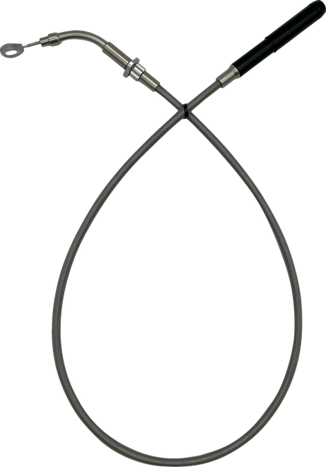 FAT BAGGERS INC. 118006 EZ Install Upper Clutch Cable - FLTR/FLHX '21-'23 - +6" - Braided Stainless Steel - FLTR/FLHX '21-'23 +6" Braided Stainless Steel