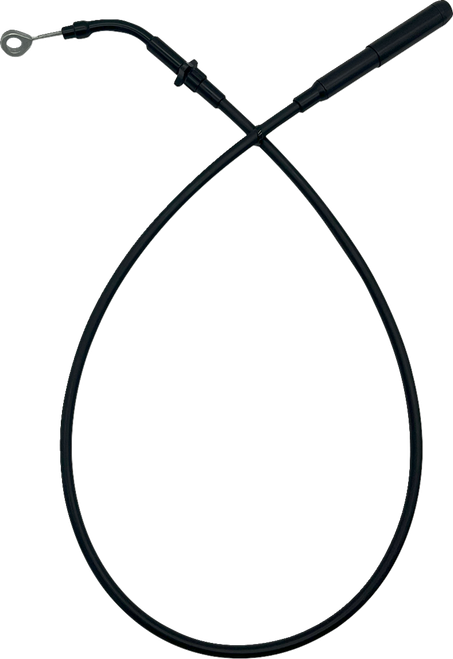 FAT BAGGERS INC. 118002-B EZ Install Upper Clutch Cable - FLTR/FLHX '21-'23 - +2" - Black Vinyl - FLTR/FLHX '21-'23 +2" Black Vinyl