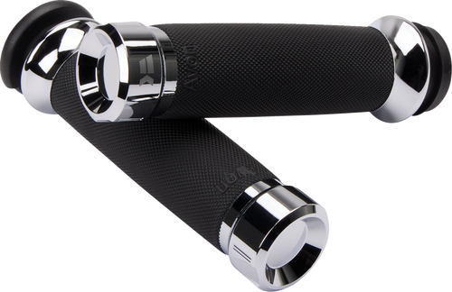 KHROME WERKS 500185 Klassic Grips - Custom Contour TBW Chrome