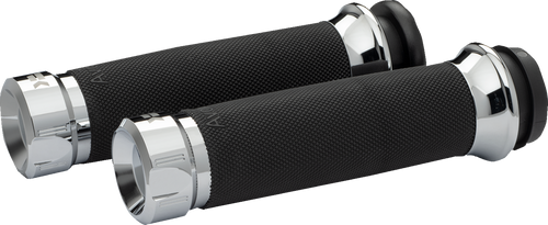 KHROME WERKS 500285 Klassic Grips - Custom Contour Cable Chrome