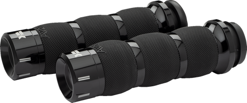KHROME WERKS 500290 Klassic Grips - Air Cushion Cable Black