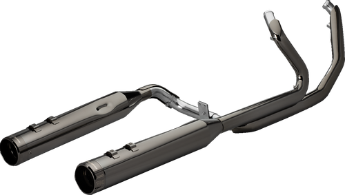 KHROME WERKS 201500 2-into-2 Dominator Exhaust System - Eclipse® with Klassic Tip M8