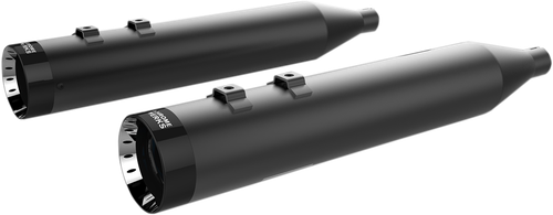 KHROME WERKS 202845 4-1/2" HP-Plus® Slip-On Mufflers - Black with Turbine Tip