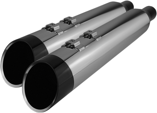 KHROME WERKS 202765 4-1/2" HP-Plus® Slip-On Mufflers - Chrome with Edge Touring