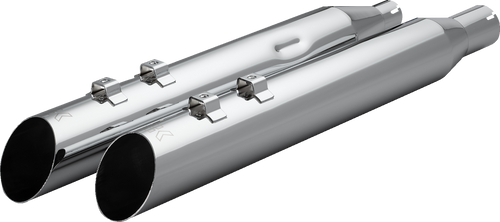 KHROME WERKS 40FSL-1011-CHR HP-Plus® Slip-On Mufflers - Slash-Up 4" M8 Chrome