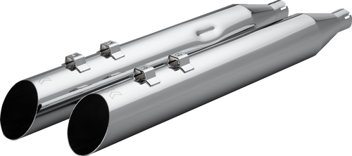 KHROME WERKS 40FSL-1021-CHR HP-Plus® Slip-On Mufflers - Slash Up 4" Trike/Twin Cam Chrome