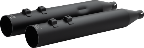 KHROME WERKS 40FST-1021-BLK HP-Plus® Slip-On Mufflers - Straight Cut 4" Trike/Twin Cam Black