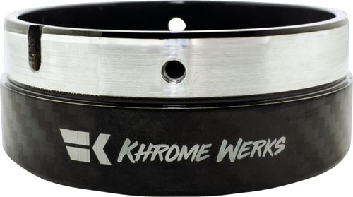 KHROME WERKS 200881p Billet-Tip Exhaust End Cap - Billet Cut Tip Digital Camo 4-1/2"