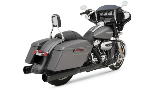 Open Box KHROME WERKS 202825 Black 4.50 HP-Plus Slip On Mufflers Black  FL 17-24