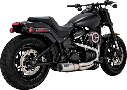 VANCE & HINES 27331 2-into-1 Hi-Output Short Exhaust System - Stainless Steel - Brushed - Stainless Steel Brushed