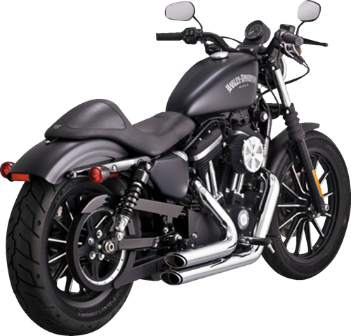 VANCE & HINES 17329 Shortshots Staggered Exhaust System - Chrome