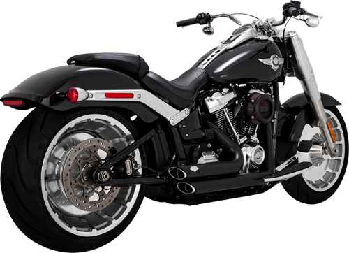 VANCE & HINES 47335 Shortshots Staggered Exhaust System - Matte Black