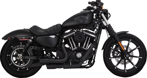 VANCE & HINES 46374 2-into-2 Mini Grenades Exhaust System - Black