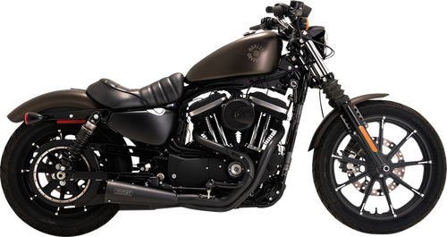VANCE & HINES 47627 Upsweep 2-into-1 Exhaust System - Stainless Steel - Black - Stainless Steel Black