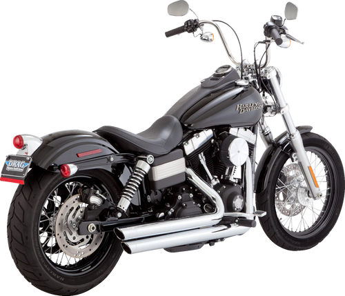 VANCE & HINES 17958 Big Shots Staggered Exhaust System - Chrome