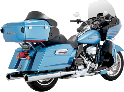VANCE & HINES 16455 Hi-Output Slip-On Mufflers - Chrome - '95-'16 FLT - Chrome '95-'16 FLT