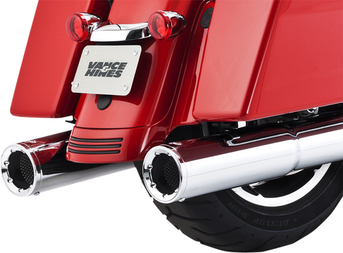 VANCE & HINES 16463 Hi-Output Slip-On Mufflers - Chrome - FL - Chrome FL